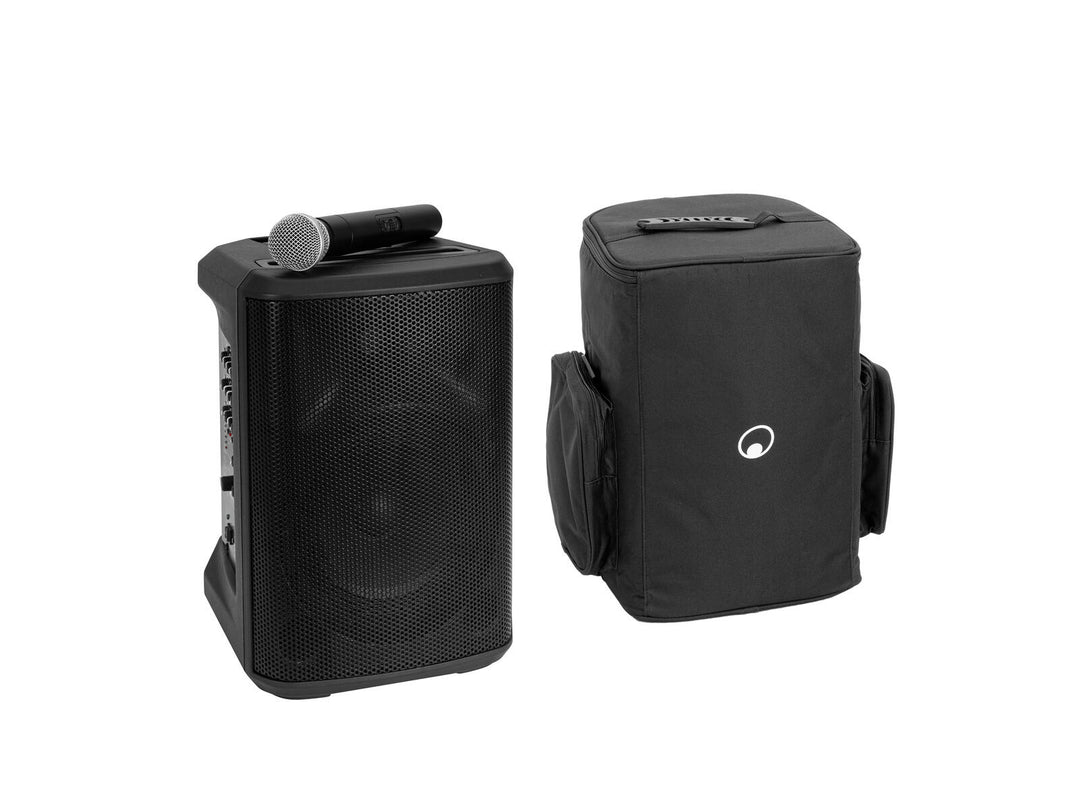 OMNITRONIC Set Sistema PA inalámbrico PORTY-8A + Bolsa blanda