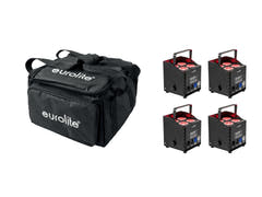 EUROLITE Set 4x AKKU UP-4 QCL Spot QuickDMX MK2 + Bolsa blanda