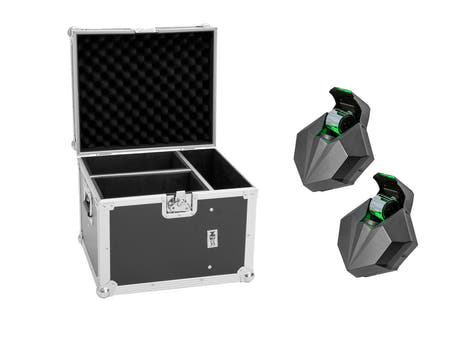 EUROLITE Set 2x LED CAT-80 Beam Effect + estuche de transporte