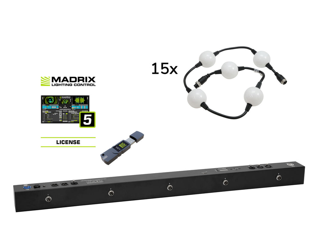 EUROLITE Conjunto Pixel Ball 360° incl. Madrix Start