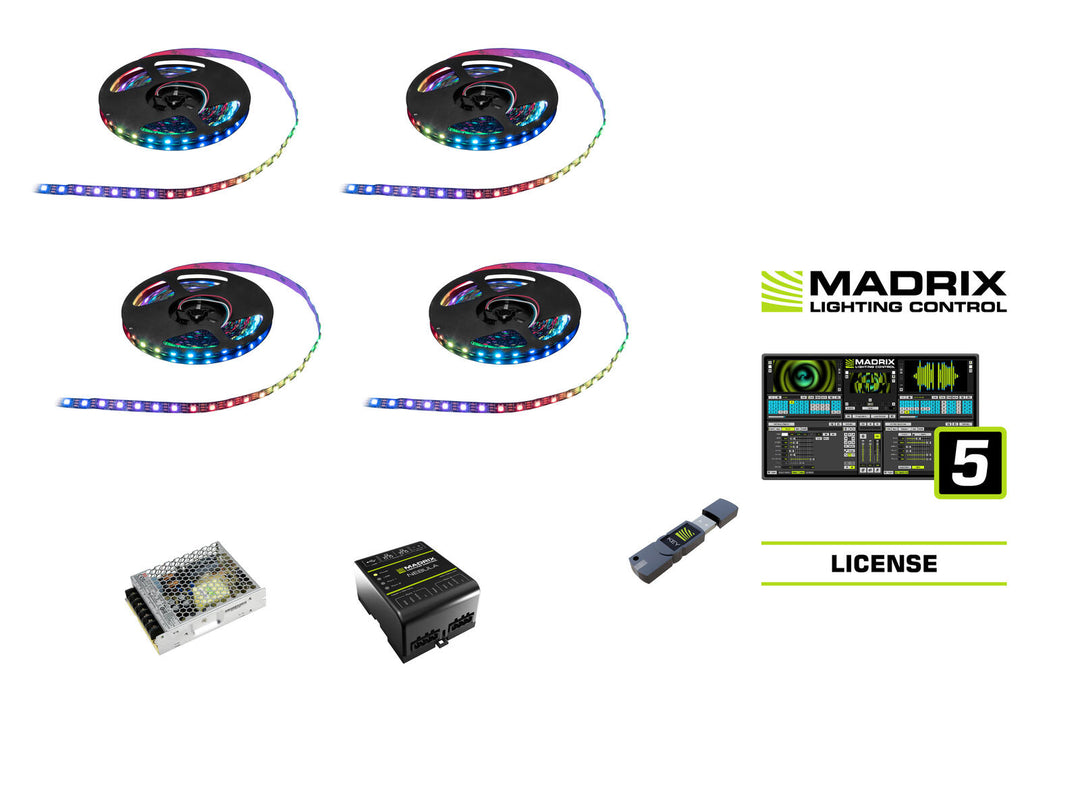 EUROLITE Set de tira LED RGB incluido Madrix Start