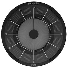 Park Solar Reloj de Estacionamiento, Negro