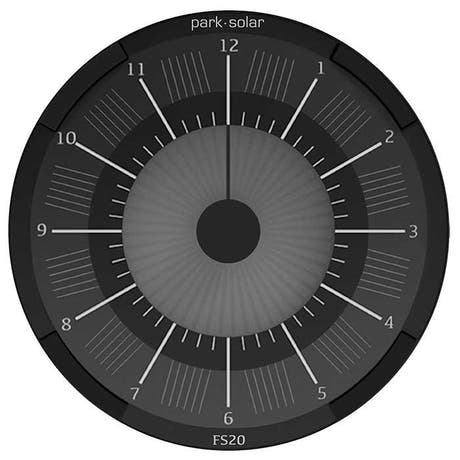Park Solar Reloj de Estacionamiento, Negro