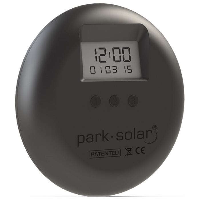Park Solar Reloj de Estacionamiento, Negro