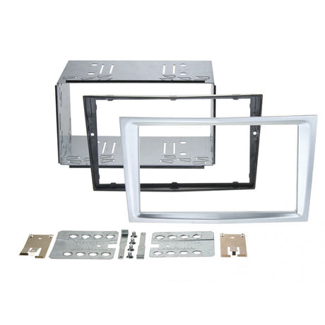 CT23VX37 2-DIN Marco para Opel (Plata)