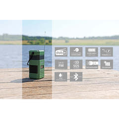 DABMAN OR 3 Radio DAB+/FM para exteriores a batería con Bluetooth
