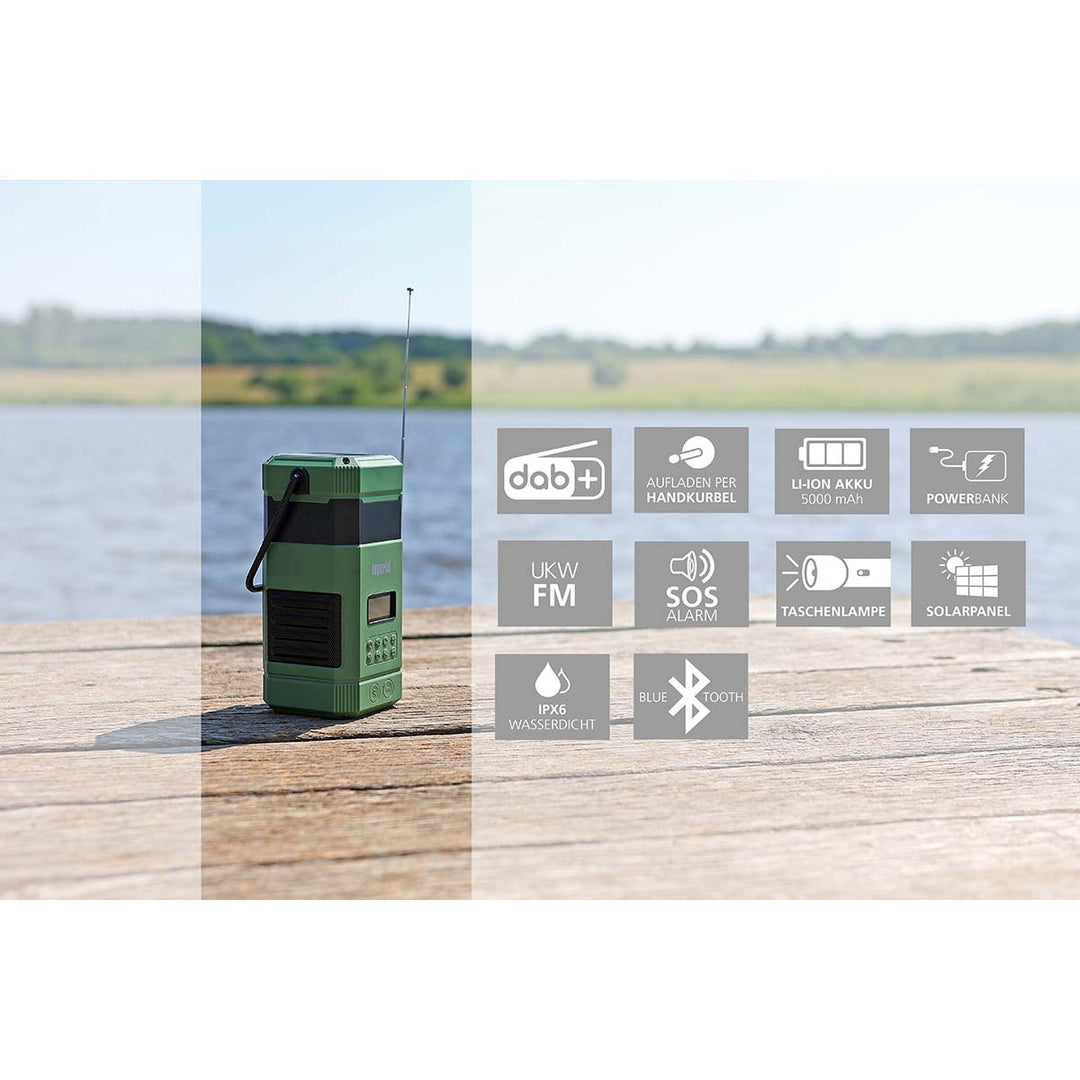 DABMAN OR 3 Radio DAB+/FM para exteriores a batería con Bluetooth