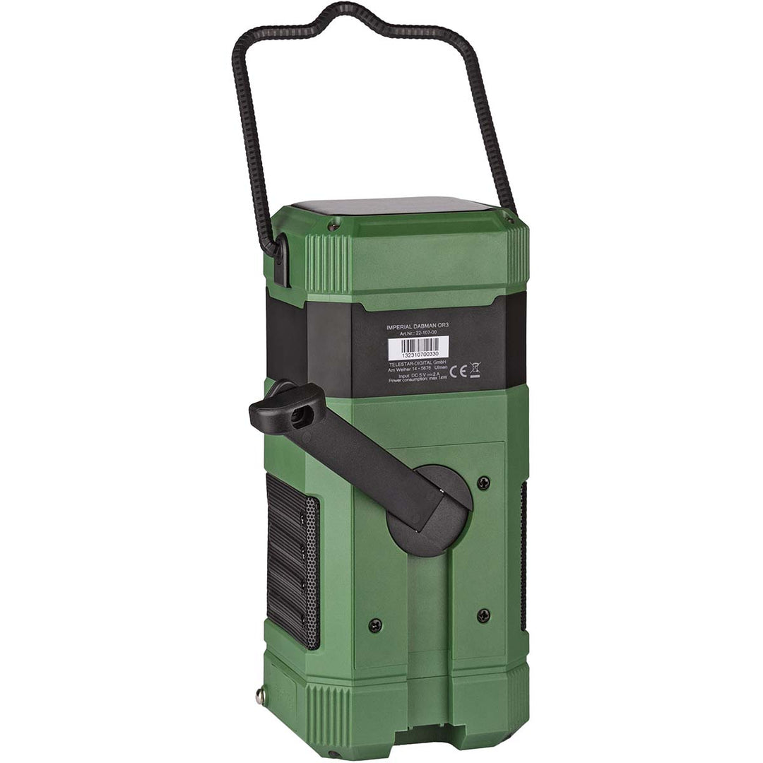 DABMAN OR 3 Radio DAB+/FM para exteriores a batería con Bluetooth