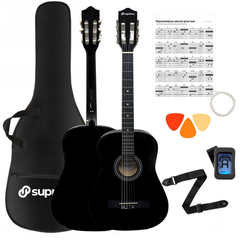 Suprimo CGS1 BK Guitarras clásica 4/4 – negra