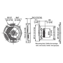 JVC CS-DR522 kit de altavoces de 13 cm 2 vías 260w peak