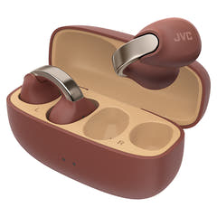 JVC Nearphones HA-NP1T Auriculares de oído abierto Rojos