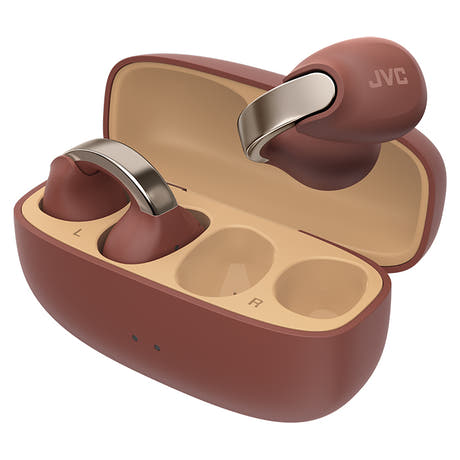JVC Nearphones HA-NP1T Auriculares de oído abierto Rojos