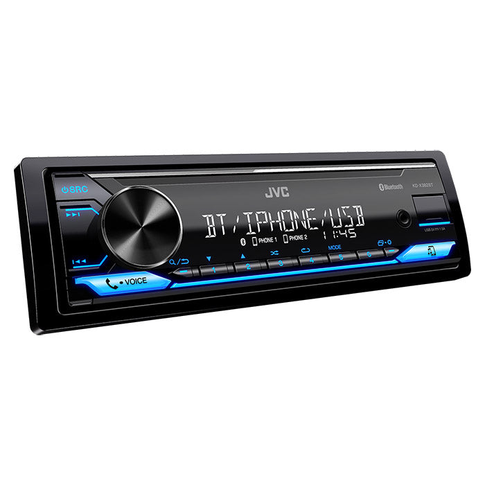 Autorradio JVC KD-X382BT con sintonizador RDS y Bluetooth 100mm