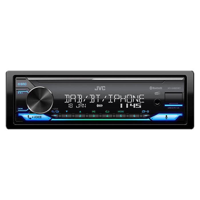 JVC KD-X482DBT Radio para coche con RDS DAB+ y Bluetooth