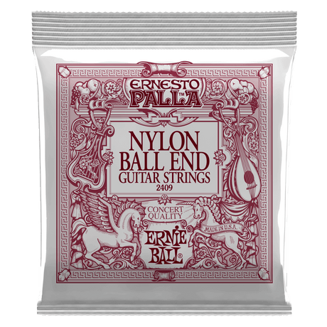 Ernie Ball Ernesto Palla Black Nylon Gold Ball Cuerdas de Guitarra (Klassisk)