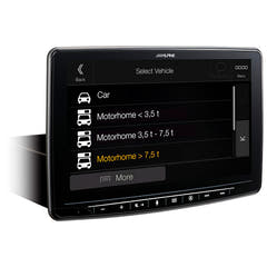 Alpine INE-F904DC Halo9 con navegación y mapas para camión