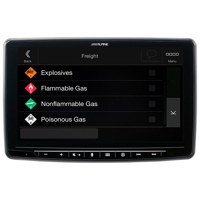 Alpine INE-F904DC Halo9 con navegación y mapas para camión