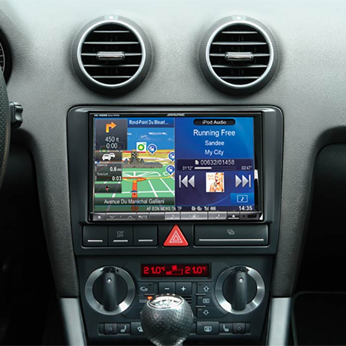 Kit 2-DIN 8" para Audi A3 con display