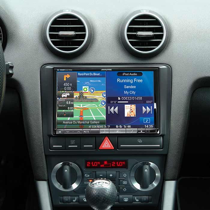 Kit 2-DIN 8" para Audi A3 sin display