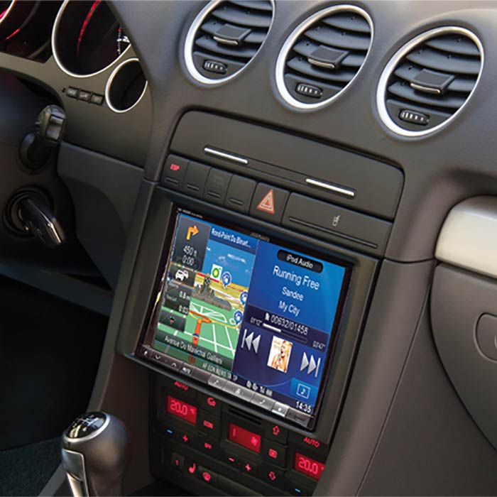 Kit 2-DIN 8" para Audi A4 con display