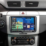 Kit de montaje 2-DIN 8" para VW con pantalla blanca