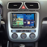 Kit de montaje 2-DIN 8" para VW con pantalla blanca