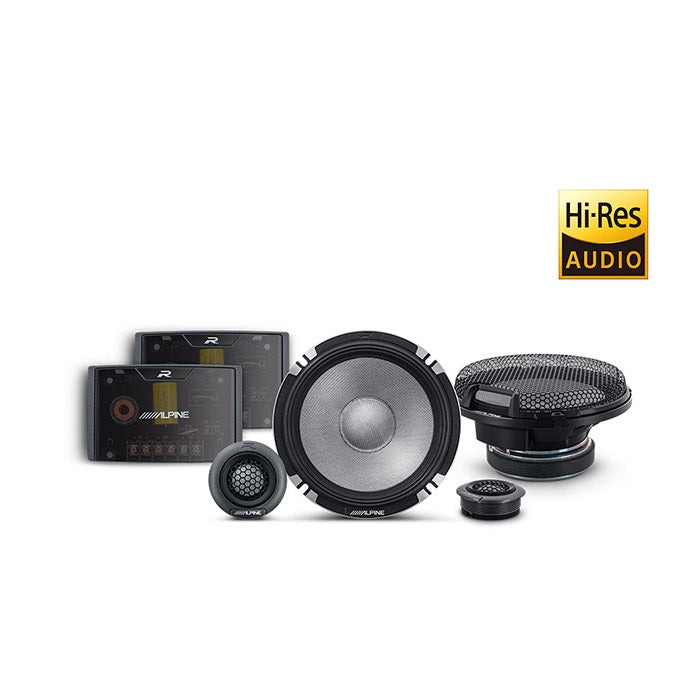 Kit de componentes de altavoces PRO Alpine R2-S652 de 16.5CM, 2 vías