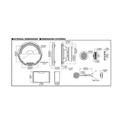 Kit de componentes de altavoces PRO Alpine R2-S652 de 16.5CM, 2 vías