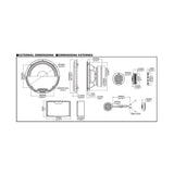 Kit de componentes de altavoces PRO Alpine R2-S652 de 16.5CM, 2 vías