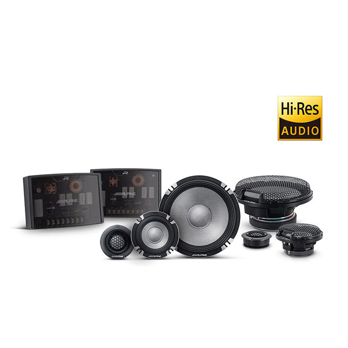 Kit de componentes de altavoces PRO Alpine R2-S653 de 16.5CM, 3 vías