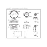 Kit de componentes de altavoces PRO Alpine R2-S653 de 16.5CM, 3 vías
