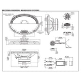 Alpine R2-S69C altavoz 6x9" de 2 vías, kit de componentes