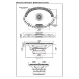 Alpine R2-S69 altavoz de 6x9" coaxial de 2 vías