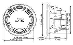 Subwoofer Alpine R2-W12D4 Type-R de 12" y 4 Ohm