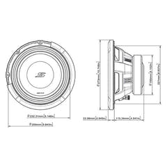Alpine S2-W10D4 subwoofer de 10" doble bobina 4 ohmios