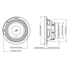Subwoofer Alpine S2-W8D4 8" doble 4 ohm