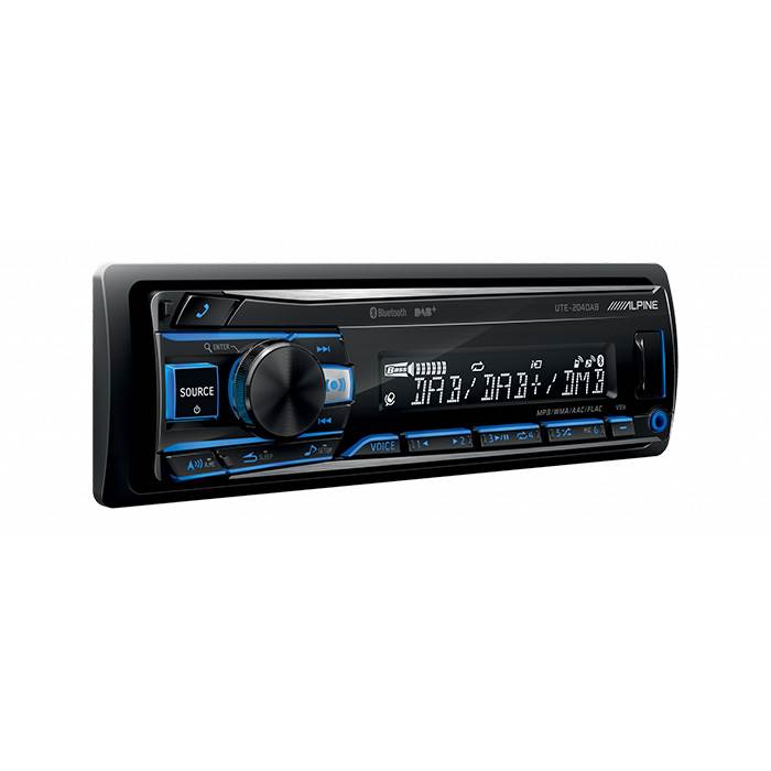 ALPINE UTE-204DAB 1-DIN Estéreo de coche con Bluetooth y DAB+