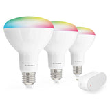 Starterpack para hogar inteligente Caliber BR30, bombilla LED blanca/multicolor