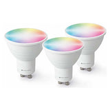 Caliber GU10 Smart Home pack de 3 bombillas LED blancas/multicolor