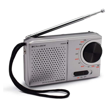 Radio FM portátil de bolsillo Caliber HPG311R