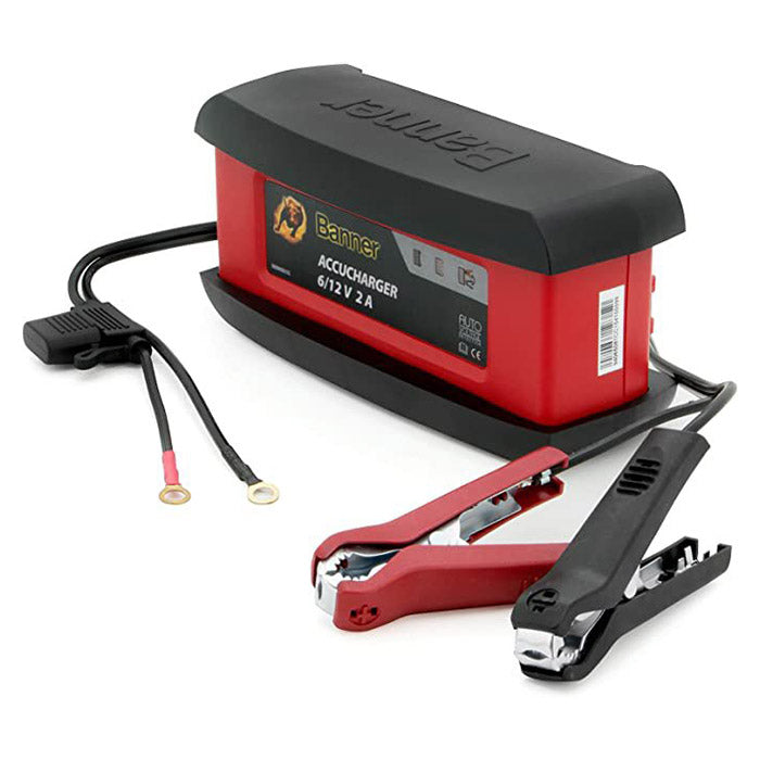 BANNER Cargador de batería 2A/6-12V totalmente automático