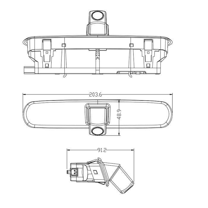 Cámara trasera Fiat Doblo 2, Opel Combo d