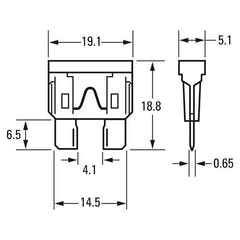 Adaptador para fusible ATO Ampire 10A (ACU) - 1 ud.