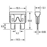 Adaptador para fusible ATO Ampire 10A (ACU) - 1 ud.