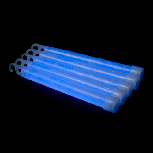 25 Barras luminosas 6'' con cuerda (Azul)
