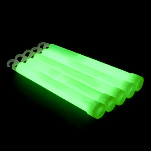 25 Barras luminosas 6'' con cuerda (Verde)