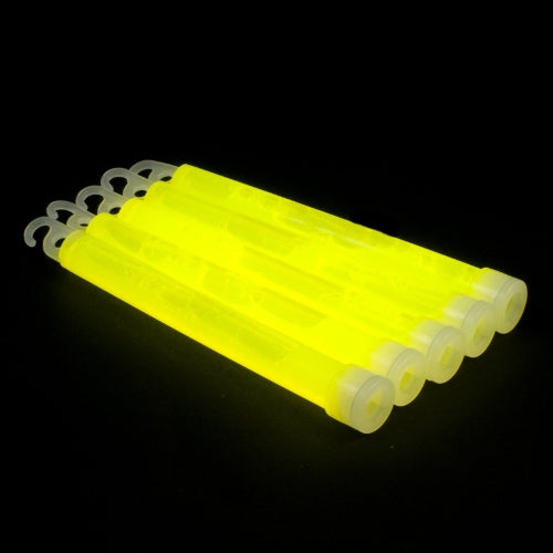 25 Barras luminosas 6'' con cuerda (Amarillo)