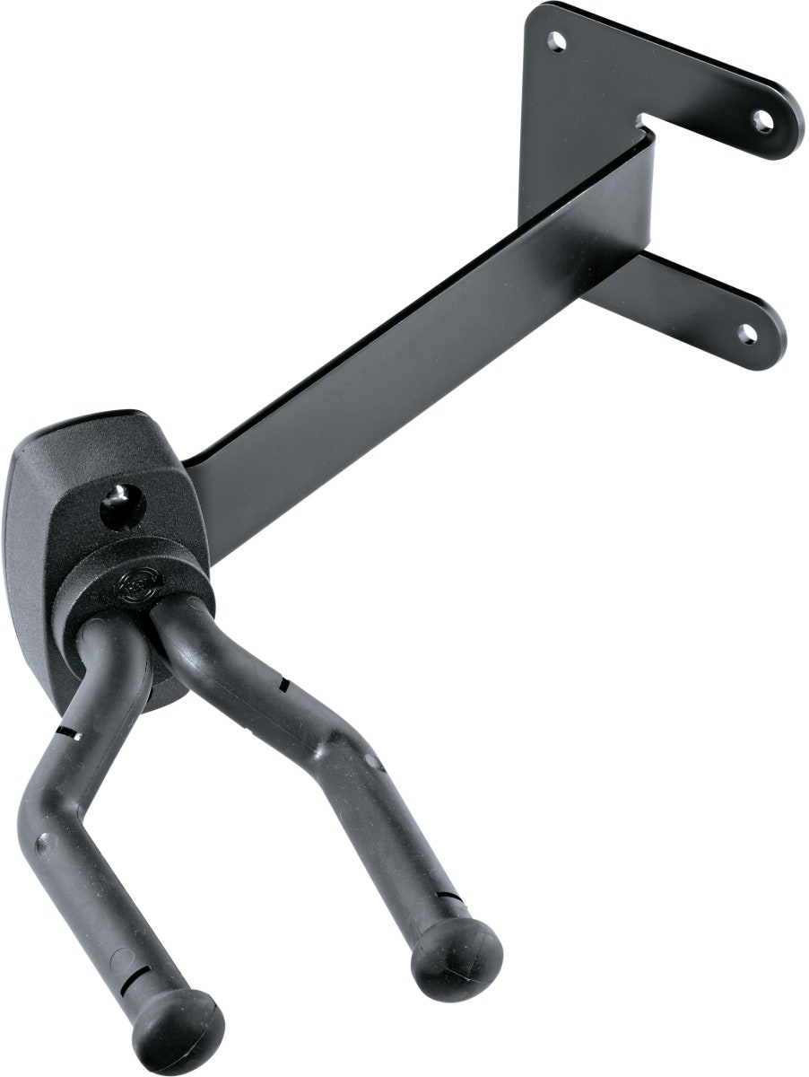 K&M 16255 Montaje de pared para guitarra blk