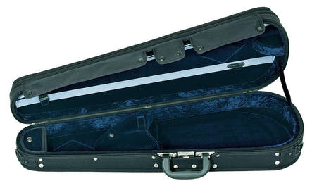 GEWA Liuteria estuche para viola Varianta, Tex negro y terciopelo azul
