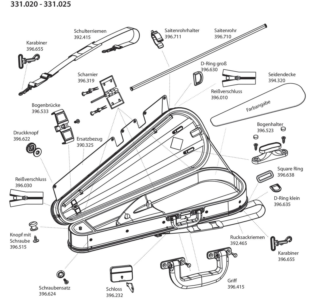 GEWA Correas de hombro Correa de hombro para estuche de violines/viola con forma anatómica - Correa de hombro, 1 pieza